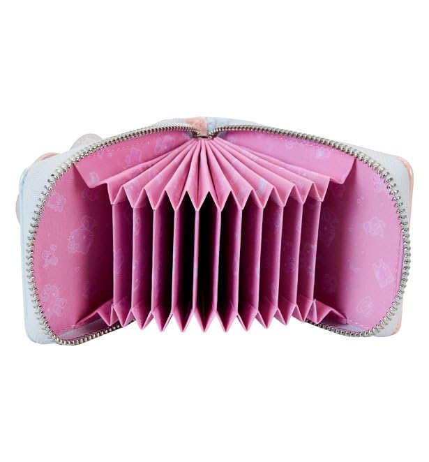 Loungefly Sanrio Hello Kitty 50th Anniversary Clear and Cute Accordion Zip Around Wallet, SANWA0991