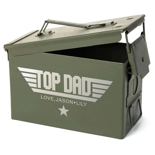 Lucy Engraving Personalized Ammo Can, Father's Day Gift for Dad, Custom Ammo Box, Engraved Gifts for Men, 50 cal