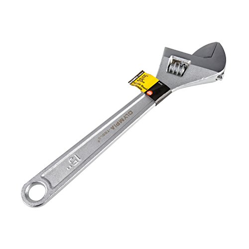 Olympia Tools 01-015 15 Inch Adjustable Wrench, Heavy Duty Drop Forged Steel thumb #6