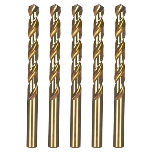 MewuDecor 8mm Cobalt Drill Bit, M35 HSS Metal Drill Bits, for Hard Metal, Stainless Steel, 5 PCS