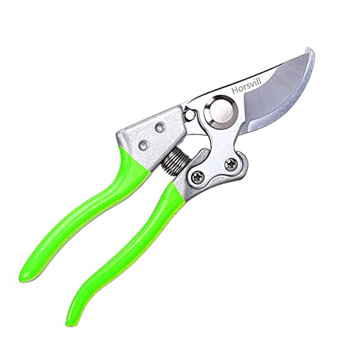 Image of Garden Shears, Japanese Pruning Shears for Heavy Duty, Flowers Herbs Grapes Plant and Branch Cutters, Clippers, Trimmers, Scissors (Green)