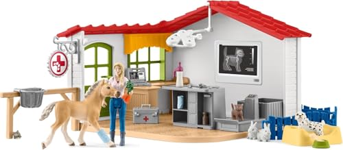Image of Schleich Farm World - 43Pc Veterinarian Practice With Pets | 42502