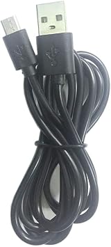 ezonpinzv 5ft Black Micro USB Cable for Roku Express, Streaming Stick, Premier, FireTV, Chromecast - USB Power & Data Cable