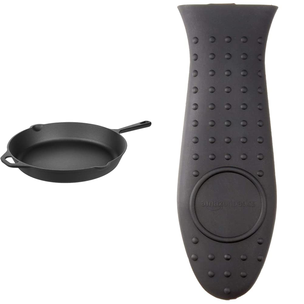 Buy AmazonBasics PreSeasoned Cast Iron Skillet Pan for Commercial Use