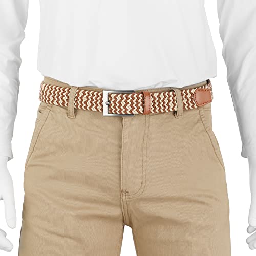 Lavemi Mens Belt, Stretch Elastic Casual Woven Sport Golf Braided Belts for Men,Gift Box4