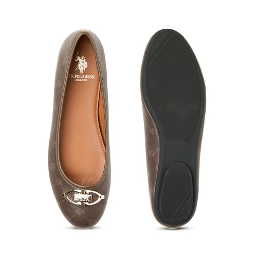 Image of U.S. Polo ASSN. Gloria Tan Ballerinas with Premium Upper