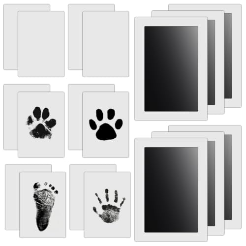 Nabance Fußabdruck & Handabdruck Baby Set Baby Abdruckset 0-6 Monate
