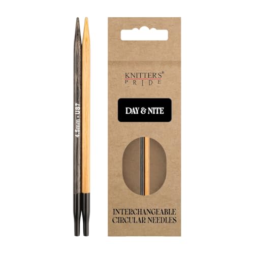 Image of Knitter's Pride Day & Nite Normal Interchangeable Circular Needles 5 inch inch (13cm) - US Size 7 (4.5mm)