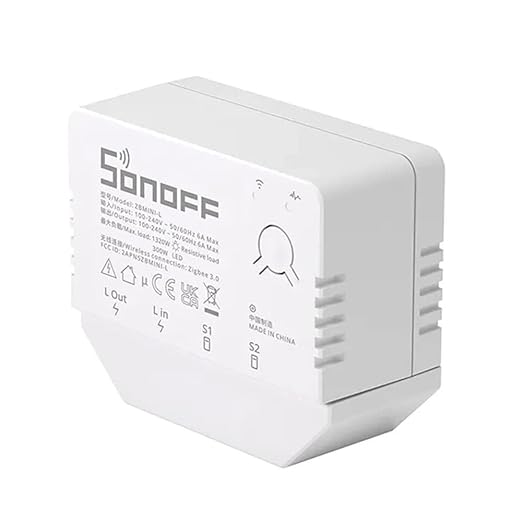 SONOFF ZBMINI-L Zigbee 3.0 Smart Switch No Neutral Wire Required, APP & Voice Control, Mini Home Automation Modules Compatible with Google Alexa