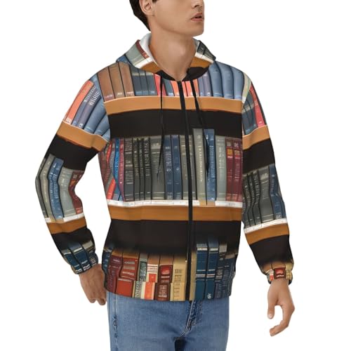 Sweat à capuche zippé pour homme aux finitions soignées, pull décontracté imprimé haut de gamme