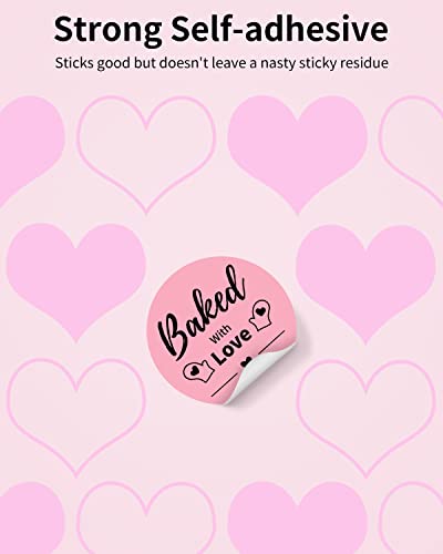 Image of Phomemo Genuine 2 inch Pink Circle Thermal Labels, 2x2 Self-Adhesive Round Sticker Label, Circular Direct Labels Compatible with Phomemo Shipping Labels Printer, 750 Labels /Roll, White,Commercial Grade