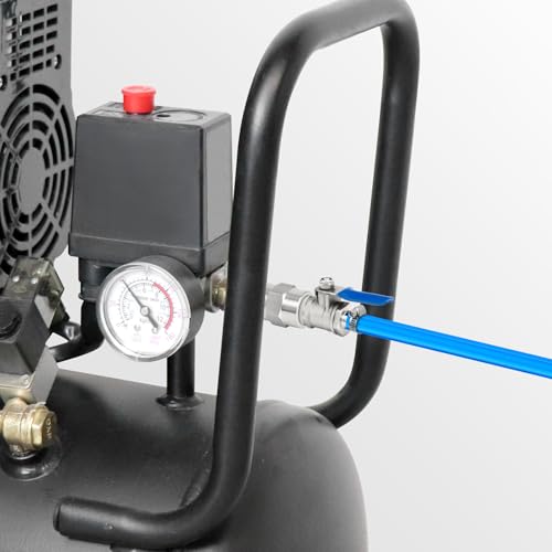 Válvula de bola TAISHER de acero inoxidable 304 con conector de manguera 1,27 cm y NPT macho 8