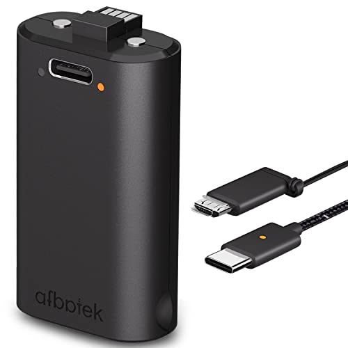 Xbox One Series X & S Play and Charge Kit Rechargeable Lithium-Ion 1400mAh Battery + 3 Meter Braided Cable with Micro-B Adapter