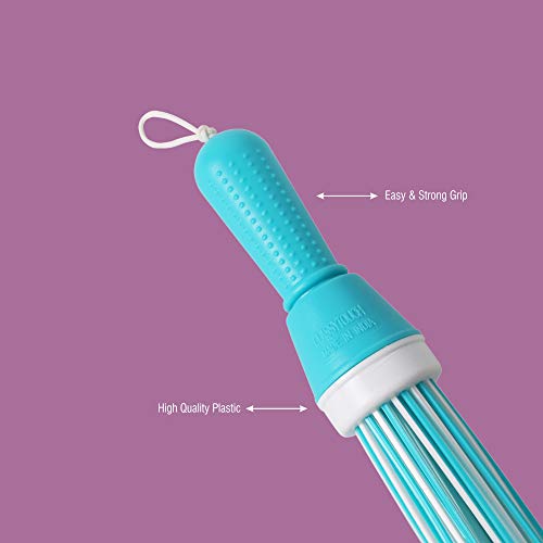 Image of Classy Touch Kharata Broom Plastic Hard Bristle for Home, Washroom, Bathroom, Kitchen Multipurpose Use(Size 52 cm, Colour Aqua Blue) 60 Plastic Sticks