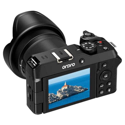 Cámara digital compacta ORDRO D130 5K 56MP 18X zoom WiFi miniatura 5