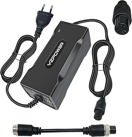 YZPOWER42V 2A Battery Charger 36V 10S Lithium Battery Charger for Universal Scooter Charger with GX12 12mm Connector