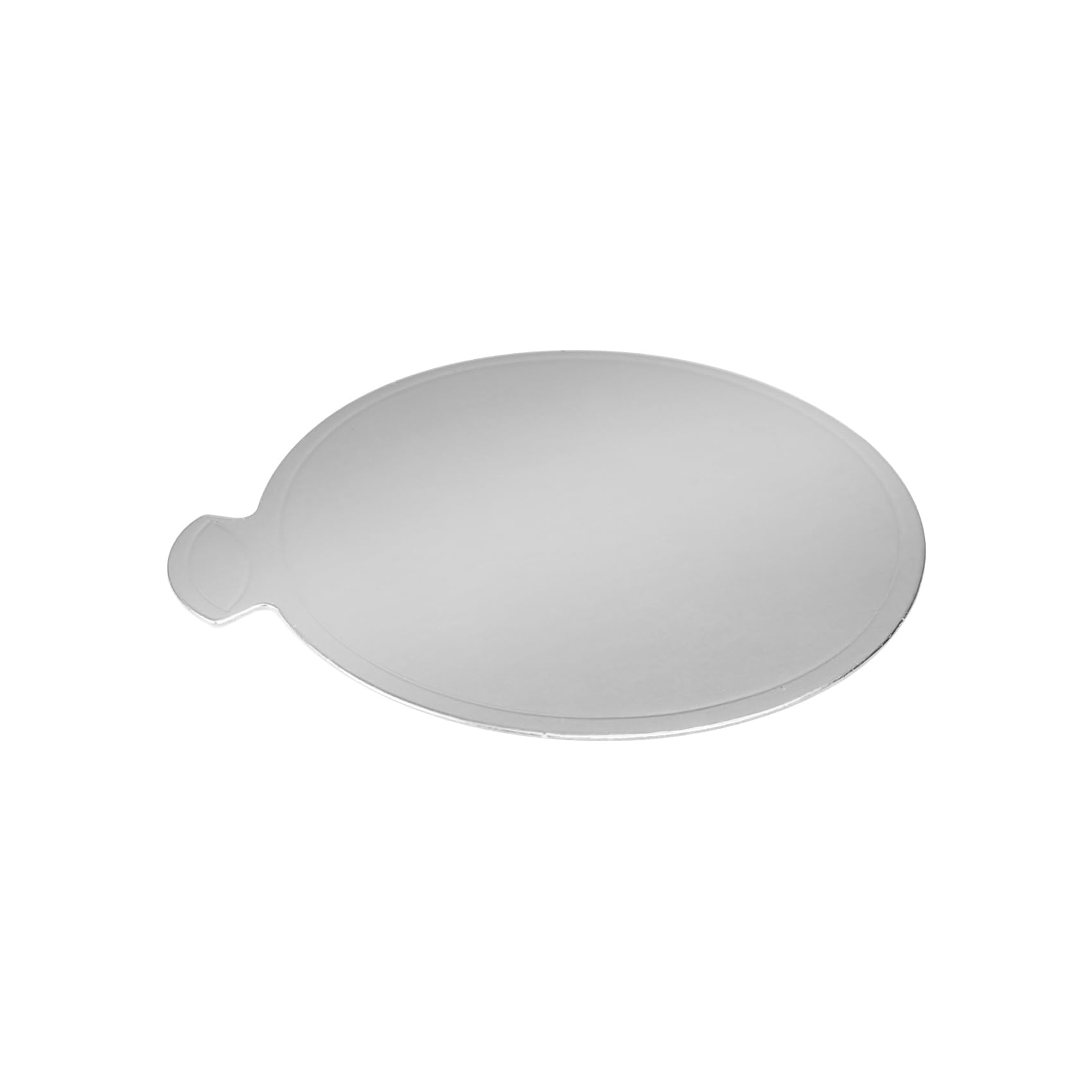 100 mini tablas para tartas, 3.1 pulgadas, base para tartas, postres, mousse, pastel de chocolate (plateado)