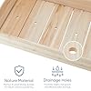 DUMOS Raised Garden Bed with Legs, 48x24x30in Wood Elevated Planter Box w/Bed Liner for Herbs Flowers Vegetables, 300lbs Capacity Outdoor Gardening Planters for Patio Balcony Backyard, Natural Wood #2