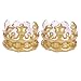 Ipetboom 2Pcs Crowns, King Crown Birthday Crowns Gold Crown Costume Inflatable Toy Crown Balloon Blow up Crown Inflatable Crown Hat for Party Decorations, 23x23x17cm