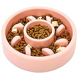 (2)Comedero para perro y gato: El comedero tiene bordes integrados que alientan a la mascota a comer más lentamente. Favorece la digestión, evita que el animal gotee de aire, previniendo la regurgitación, la hinchazón y los vómitos.