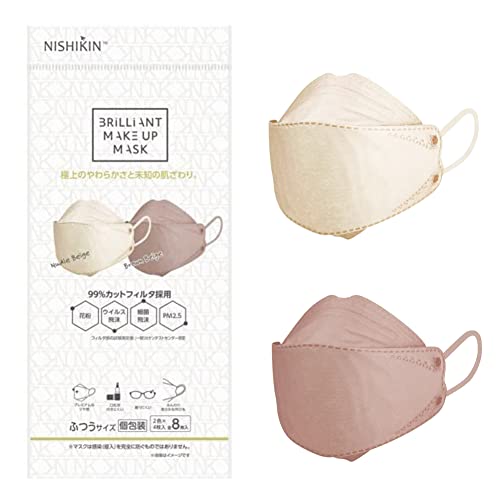 [NISHIKIN] y2Zbgz uAg CNAbv}XN 3D `[N̑ɂc}XN x[W 8 2F×4 02