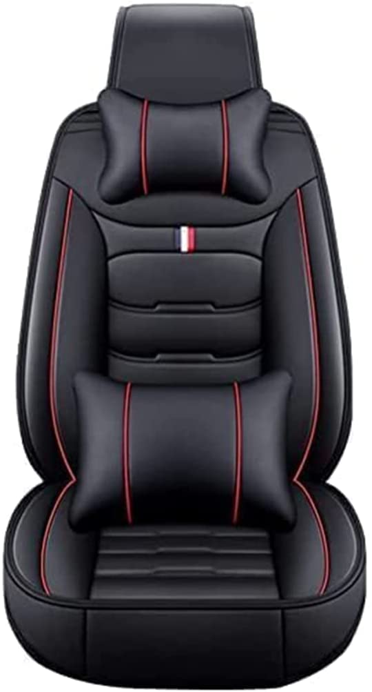 Voiture Ensembles De Housses Siège pour Audi A4 B8 Sedan 2007 2008 2009 2010 2011 2012 2013 2014 2015, Protection Siege Auto Accessoires Siège De Voiture,A/BlackRed-Luxurious