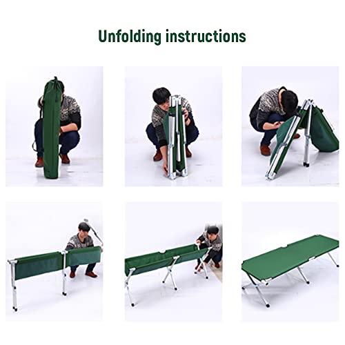 Staright Cama dobrável portátil para exterior e interior Cama de acampamento dobrável multifuncional
