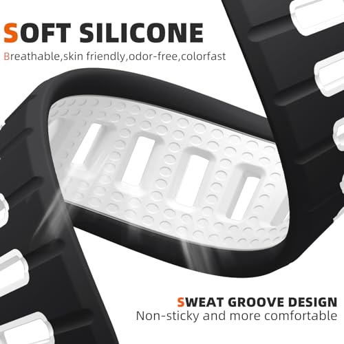 Odbeai Sport Band Compatible with Apple Watch Ultra 2 3/Ultra Band,Compatible with Apple Watch Bands for Men 49mm 46mm 45mm 44mm 42mm,Waterproof Silicone Strap for iWatch Bands All Series SE 11 10 9-1