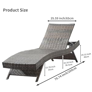 Outdoor wicker reclining lounge chairs patio rattan chaise lawn sunbathing chairs 79 long reclining chairs set of 2 chaise longue  urban country home decor