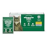 by Amazon Katzenfutter, nass, getreidefreies, für ausgewachsene Katzen, gemischte Auswahl in Gelee, 4,8 kg (48 Packungen à 100 g)