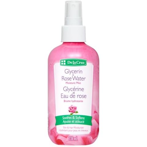 De La Cruz Rose Water and Glycerin Spray for Face Cover