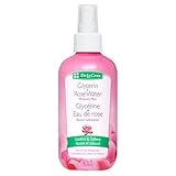 De La Cruz Rose Water and Glycerin Spray for Face - Rosewater Facial Toner and Moisturizer Mist for Skin and Hair 8 fl oz (236 mL)