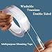 LESNIC 10ft Multipurpose Double Sided Mounting Tape, 3m x 30mm x 2mm Transparent Removable Washable Traceless Strong Adhesive Strips Roller Tape Waterproof Household & Industrial Gel Grip Tape