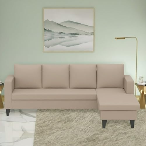 Image of The MM Furniture store Premium Fabric Sofa - Champagne (6 Seater - RHS)