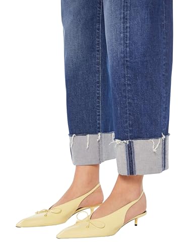 MOTHER Women's The Half-Pipe Ankle Cuff Fray Jeans4