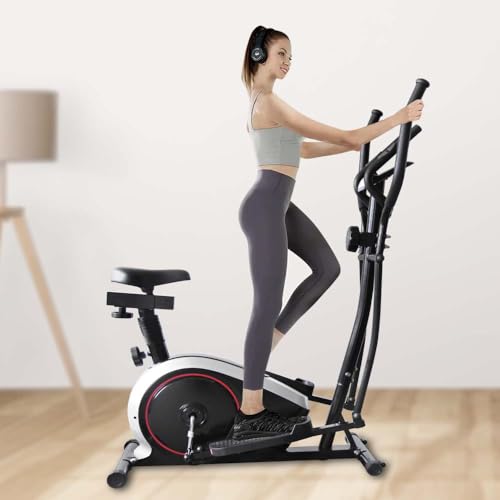Image of Waltz Elliptical Cross Trainer |7 Kg Flywheel | 8 Levels Magnetic Adjustable Resistance| Adjustable Seat | Max User Weight 120 Kg | LCD Display