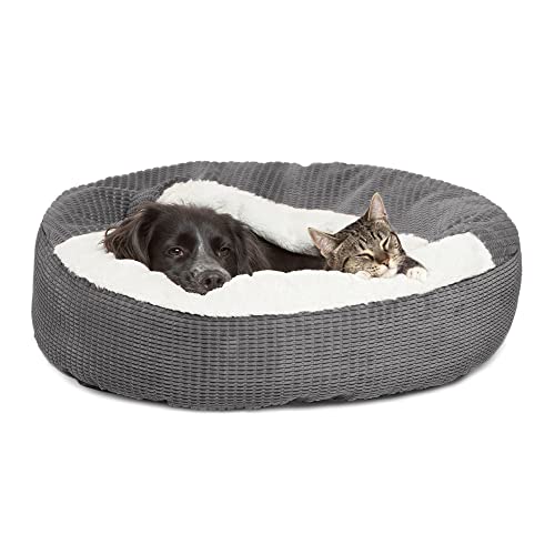Best Friends by Sheri Cozy Cuddler Mason Microfiber Hooded Blanket Cat and Dog Bed in Dusk Jumbo