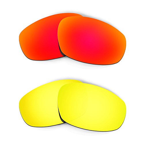 Lentes de repuesto para Oakley Split Jacket cristales rojos dorados 24K
