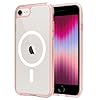 Magnetic for iPhone SE Case 2022/2020,iPhone 8/7 Case,Compatible with MagSafe,Shockproof Anti-Scratch Clear Thin Slim Phone Case.Pink Magnetic.
