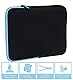 Slabo Tablet Tasche Schutzhülle für Samsung Galaxy Tab A8 10.5 2021 (LTE | WiFi) Hülle Etui Case Phablet aus Neopren – TÜRKIS/SCHWARZ