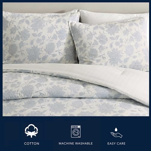 Lit Twin impeccable sans repassage avec Nautica Réversible Room Essentials bleu - 8