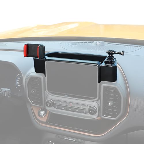 FSYHKJ Dash Phone Mount Camera Holder Center Console Dash Storage Tray Dashboard Organizer Box Container for Ford Bronco Sport 2021 2022 2023 2024 Interior Accessories - Thumbnail 6