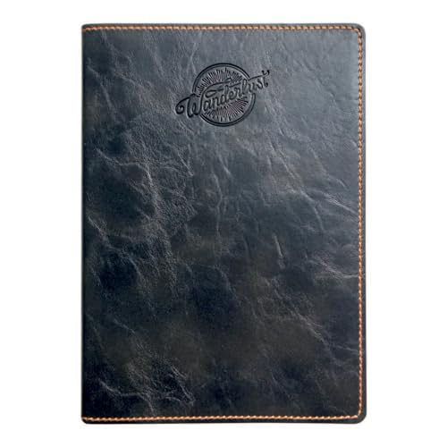 Image of Anupam Crave Journal A5 Ruled Notebook 192 Pages 80Gsm Flexible PU Cover Vintage Diary, Travel Journal Notebook for Engineering, Notes Taking & Writing in School and Office Journal Diary (Black)