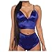 Generico Costume Sexy Shapers Nightwear Set Camisole Lingerie Pajamas Sexy Set Sexy Set Bra Satin Biancheria Intima Femminile Set Donne Lingerie Porta Biancheria da Cassetto
