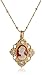 Downton Abbey "Carded" Gold-Tone Cameo Crystal Accent Pendant Necklace, 16"
