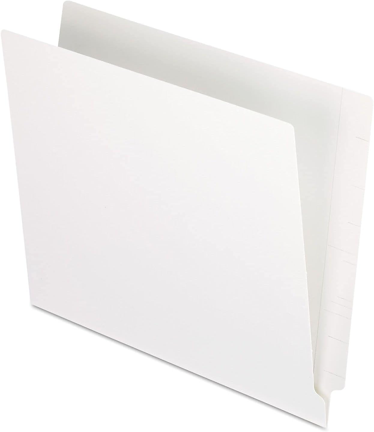 Pendaflex H110DW Reinforced 2-Ply Folders, Straight Cut, End Tab, Letter Size, WE, 100 per Box White