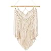 Mkouo Macramé wandbehang boho deco chic drijfhout wandtapijt geweven wanddecoratie Indie kamer appartement slaapkamer…