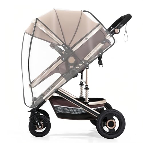 CATOR Burbuja Lluvia Universal Capazo, Plastico Carro Bebe Universal con Ventana y Visera, Excelente Circulación de Aire, Plastico Lluvia Universal sin Contaminantes