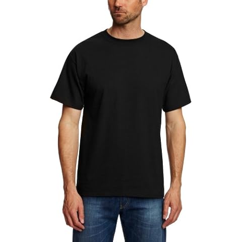 Hanes USA Beefy-T Camiseta Negra para Hombre Cover