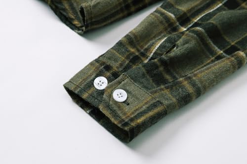 Image of Betusline Boy and Men Button Down Plaid Shirt | Soft,Breathable and Comfortable Fabric